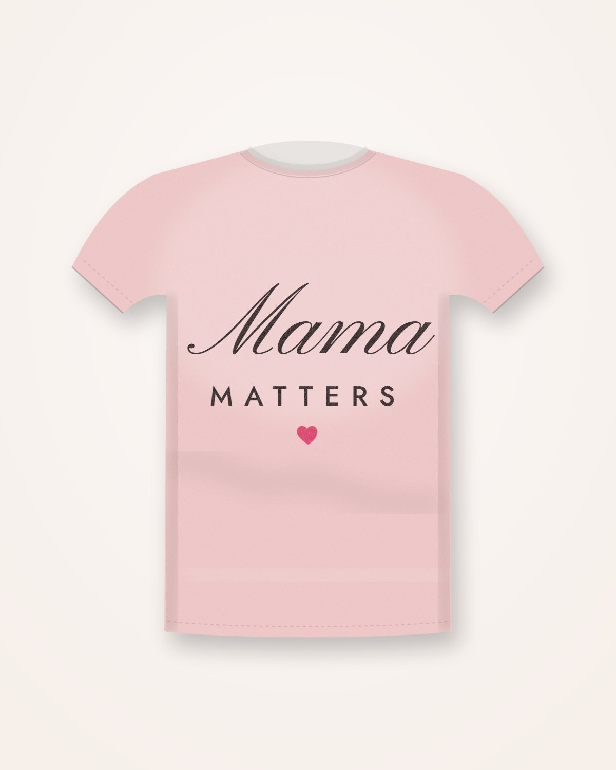 Mama Matters Tee in blush